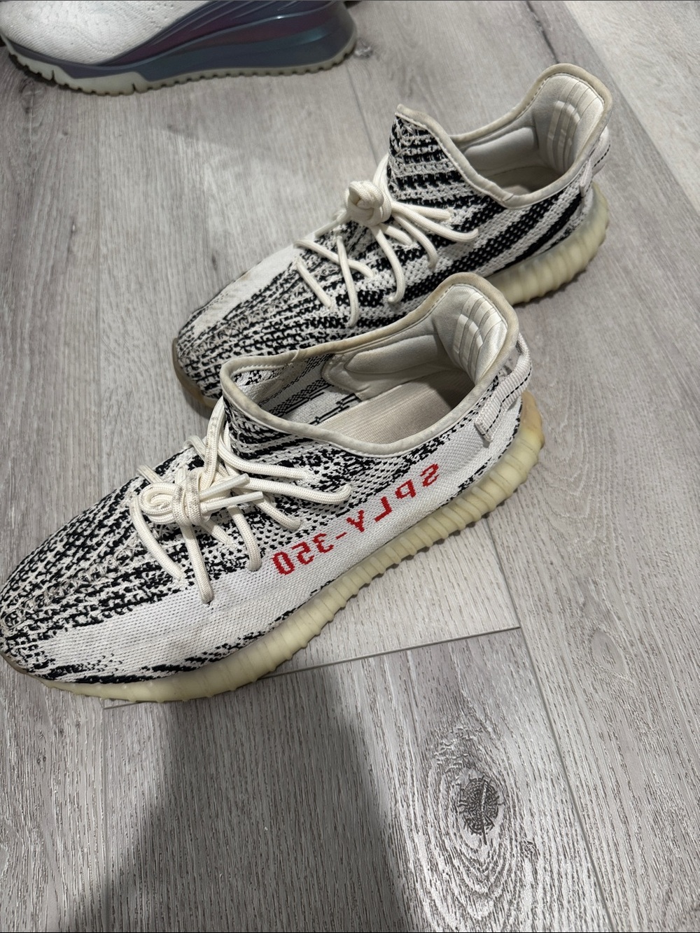 Yeezy Boost 350 V2 Zebra White Black with Red Stripe